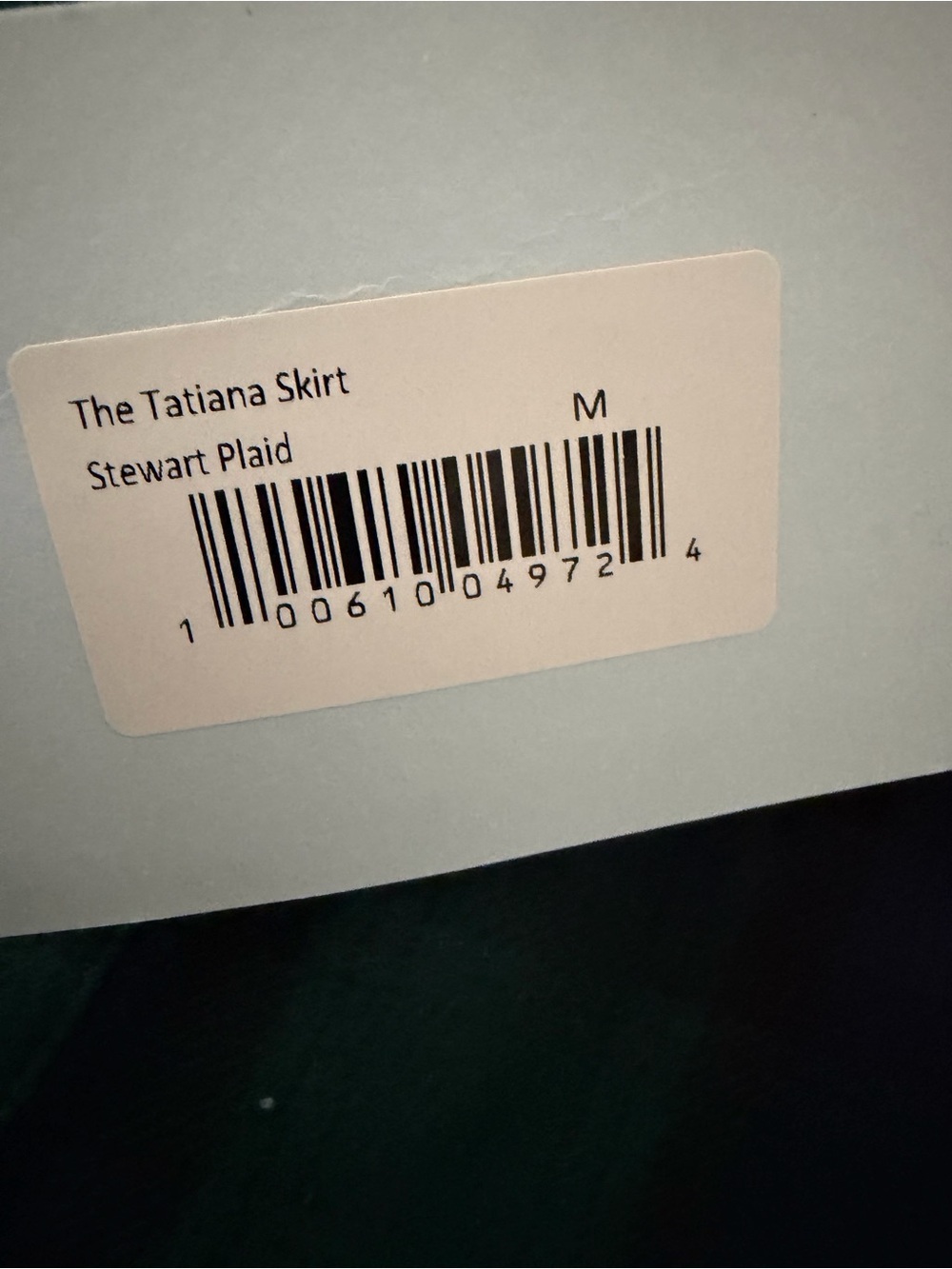 Hill House Tatiana Skirt Stewart Plaid M NWT - Picture 3 of 5